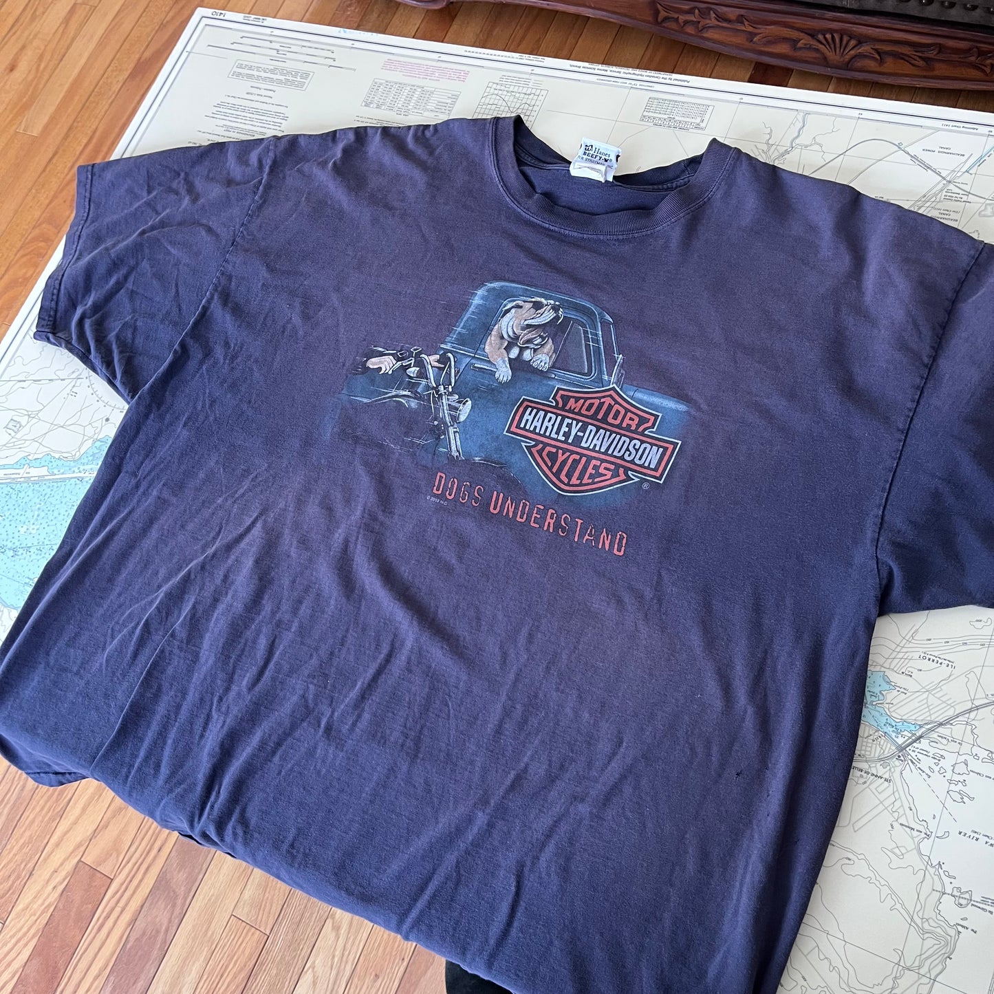 Vintage Harley Davidson Stuart Florida Dogs Understand Graphic Tee