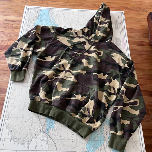 Vintage Rothco Camouflage Print Hoodie