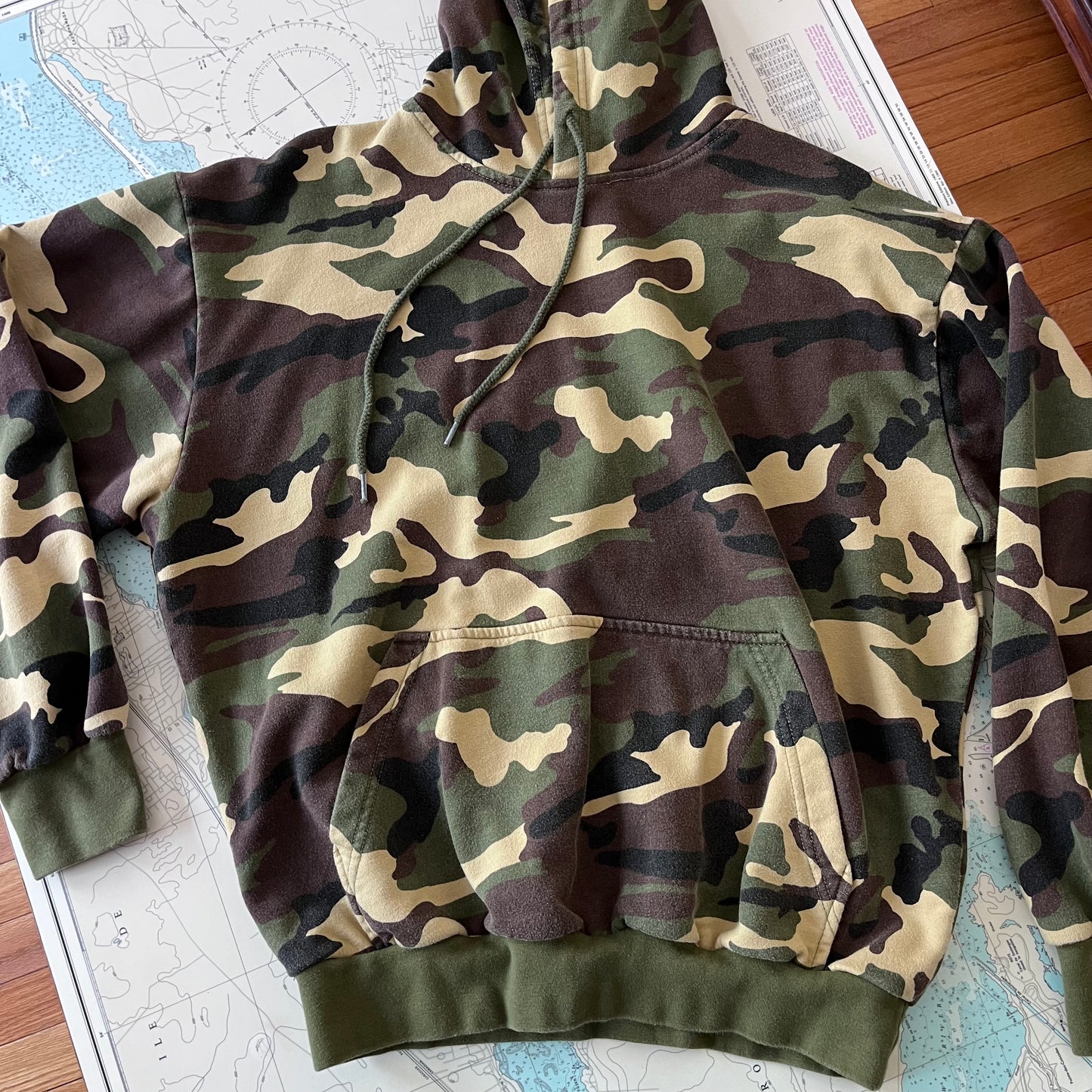 Vintage Rothco Camouflage Print Hoodie