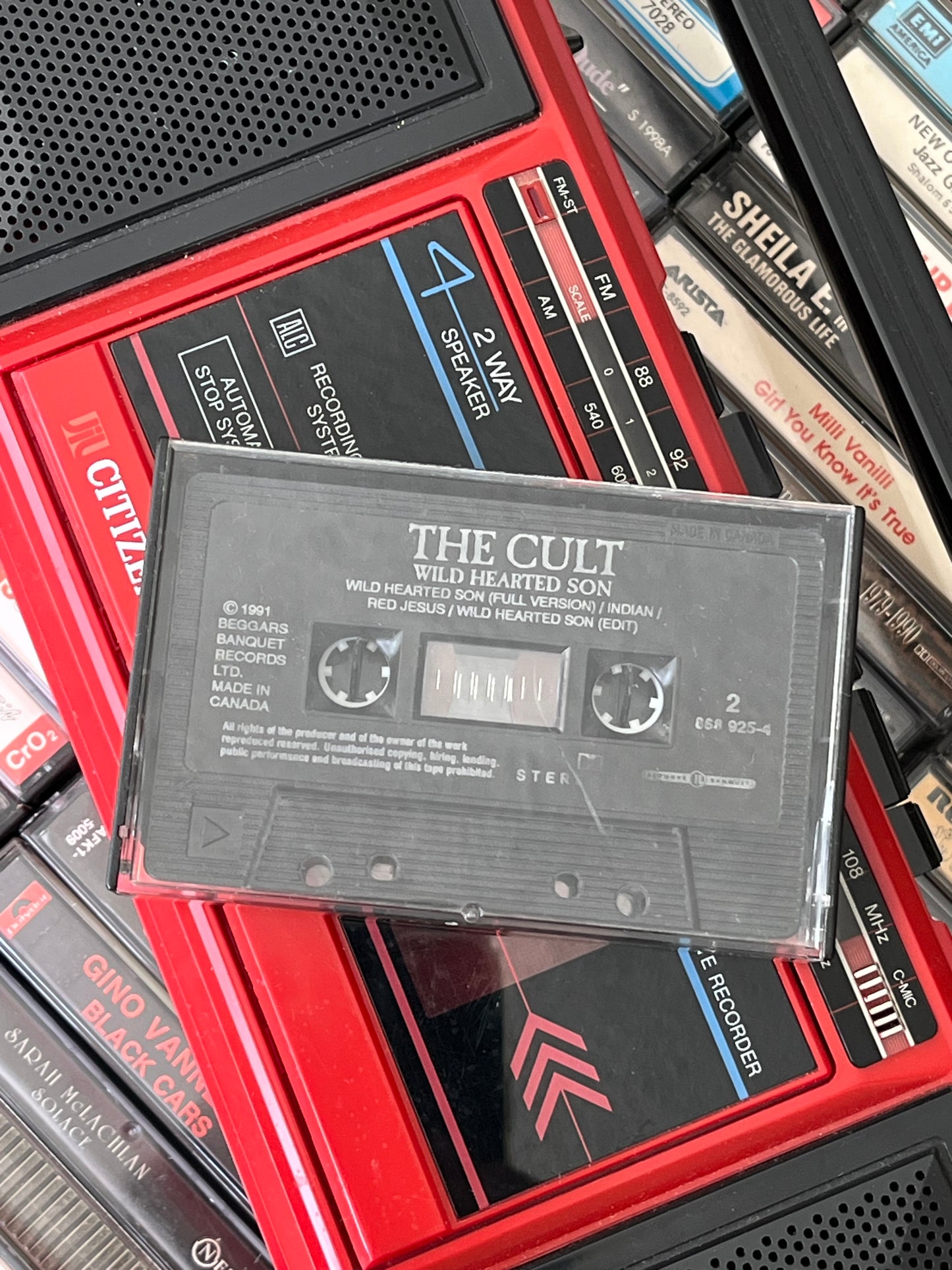 Vintage 1991 The Cult Wild Hearted Son Cassette Tape