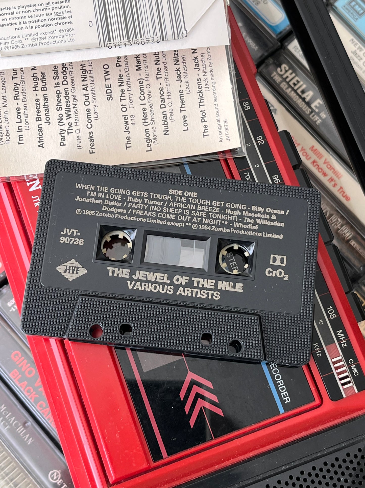 Vintage 1985 The Jewel of the Nile Soundtrack Cassette Tape