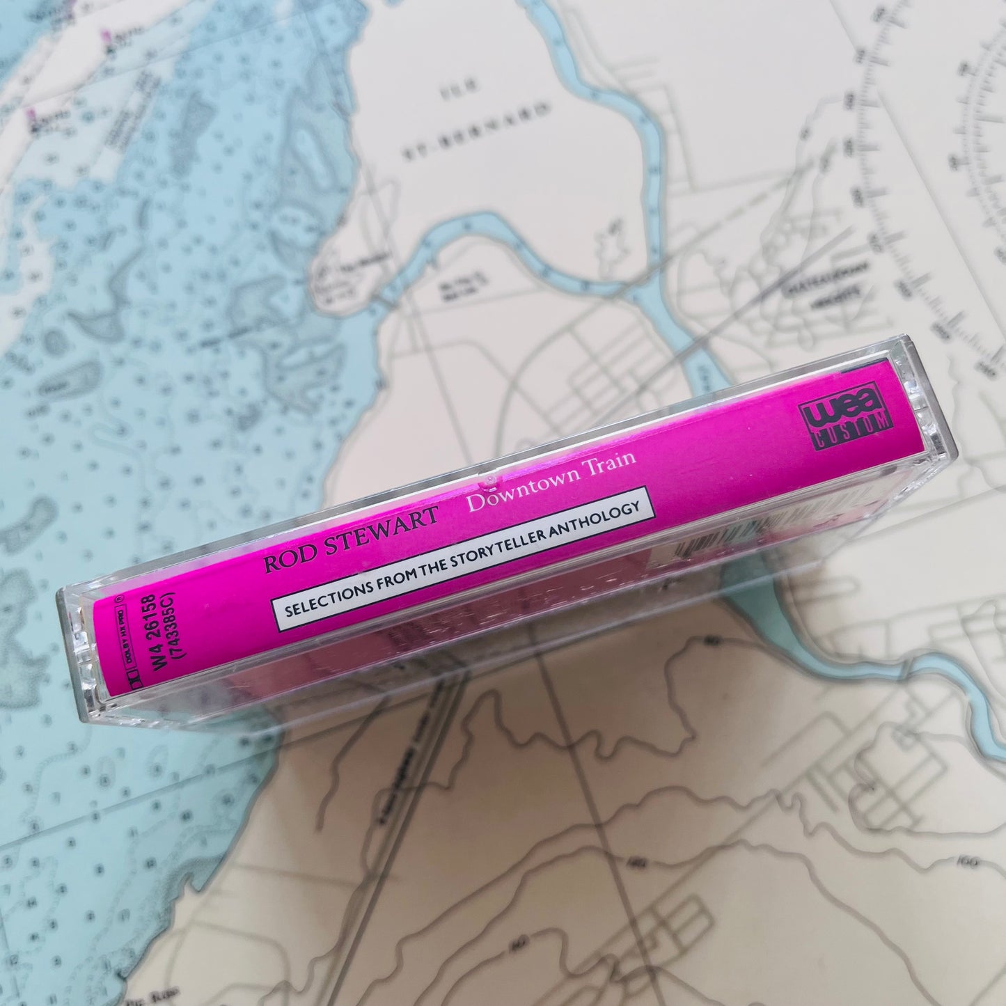 Vintage 1989 Rod Stewart Downtown Train Cassette Tape