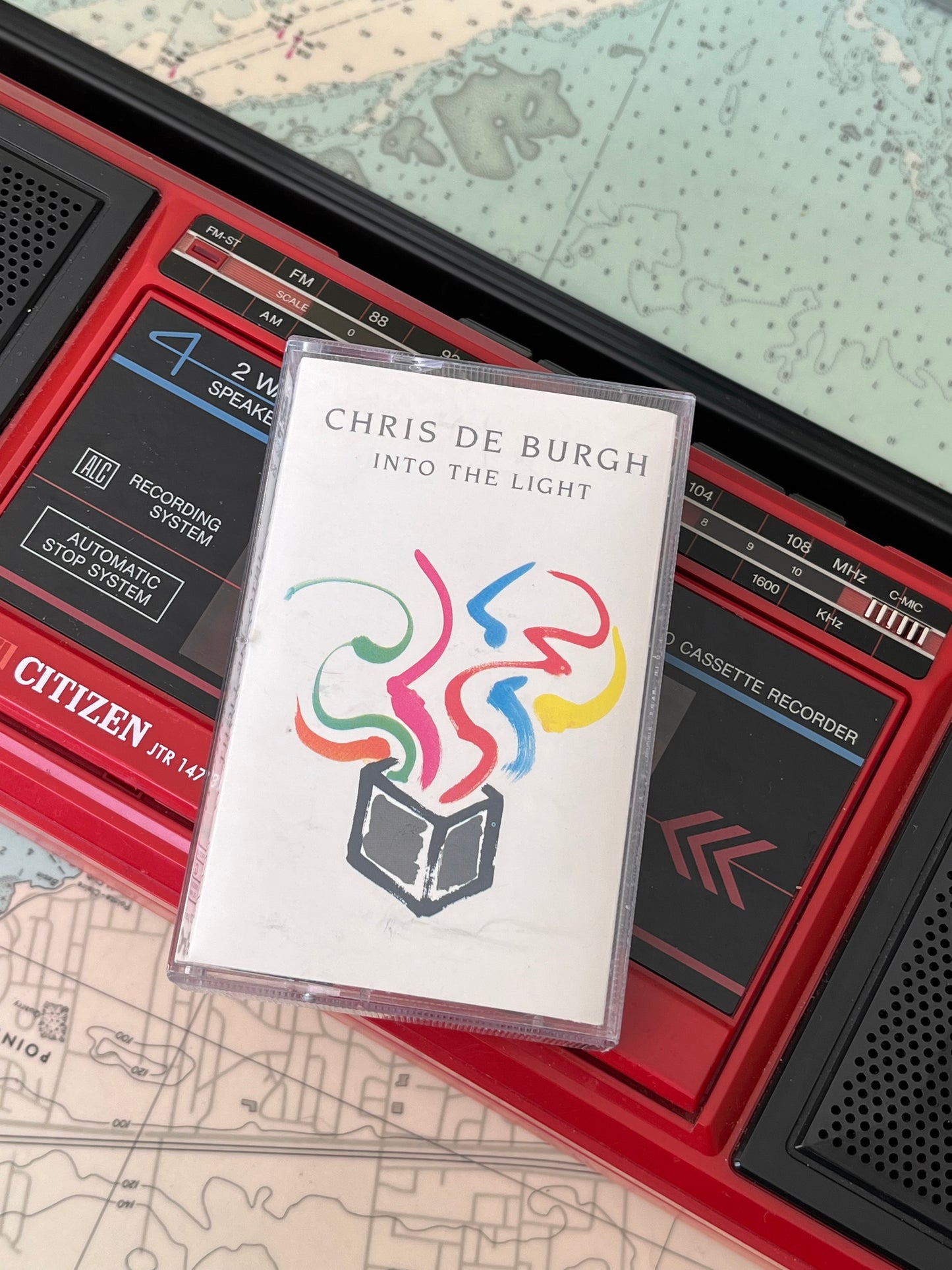 Vintage 1986 Chris De Burgh Into The Light Cassette Tape