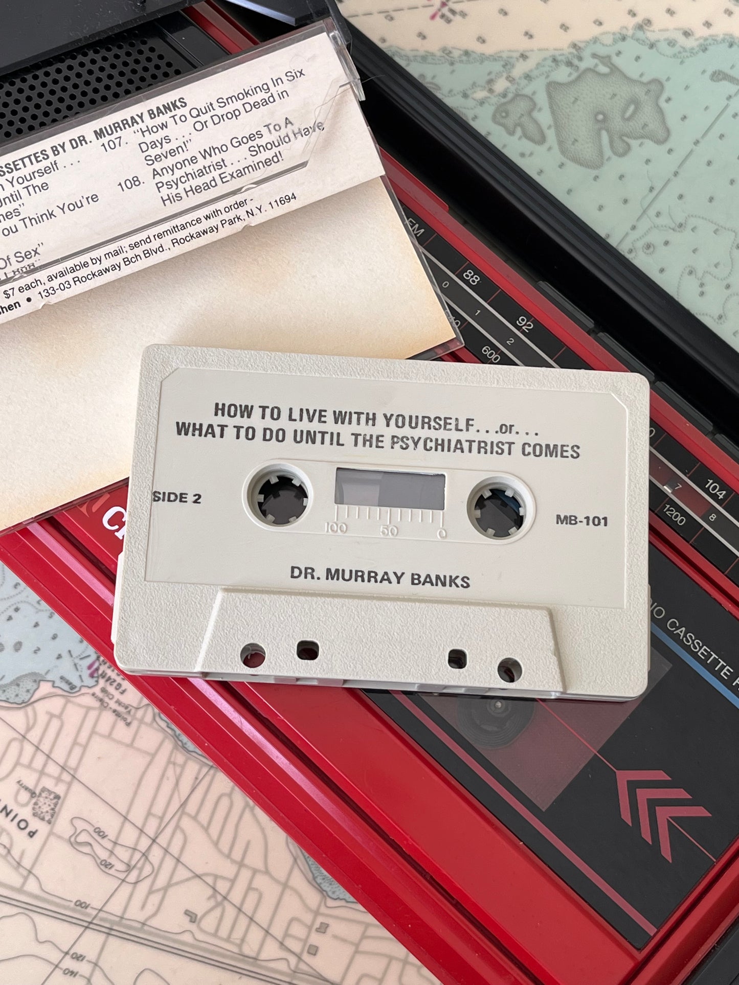 Vintage How To Live With Yourself... Dr Murray Banks Cassette Tape