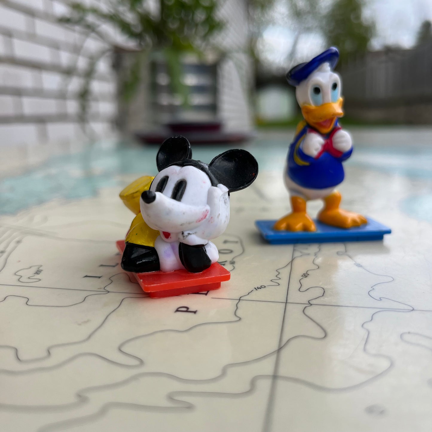 Vintage Mickey Mouse and Donald Duck Figurines