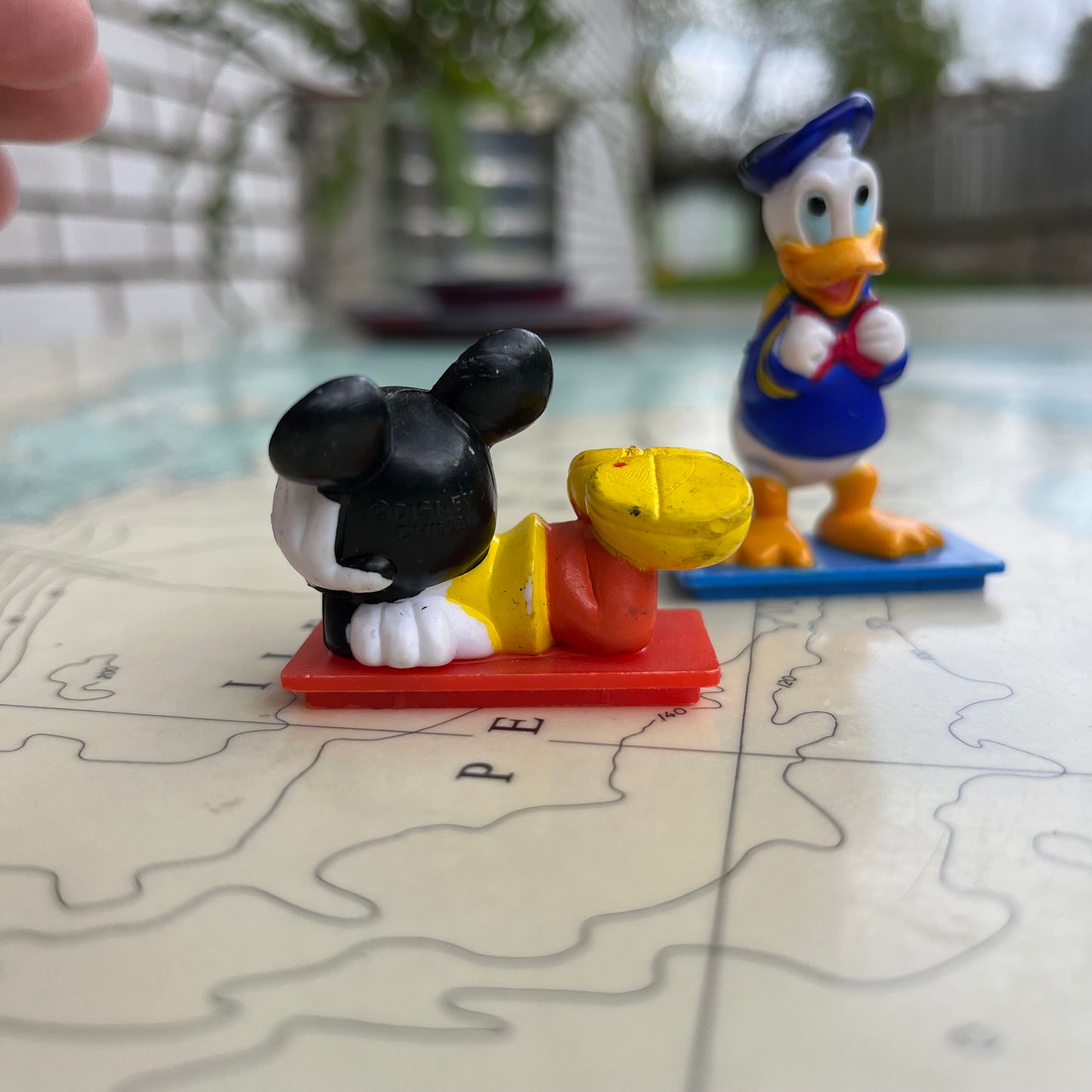 Vintage Mickey Mouse and Donald Duck Figurines