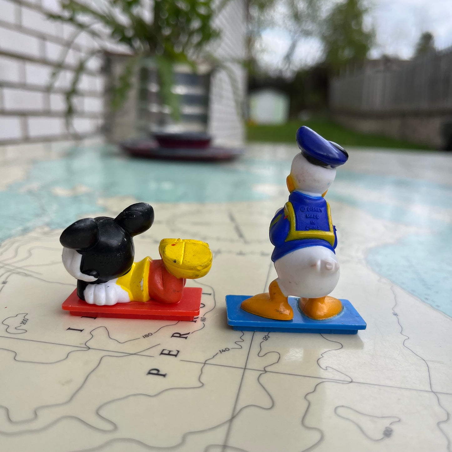 Vintage Mickey Mouse and Donald Duck Figurines