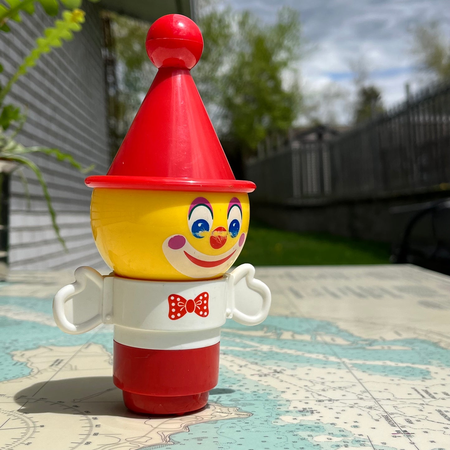 Vintage 90s Clown Noisemaker Toy