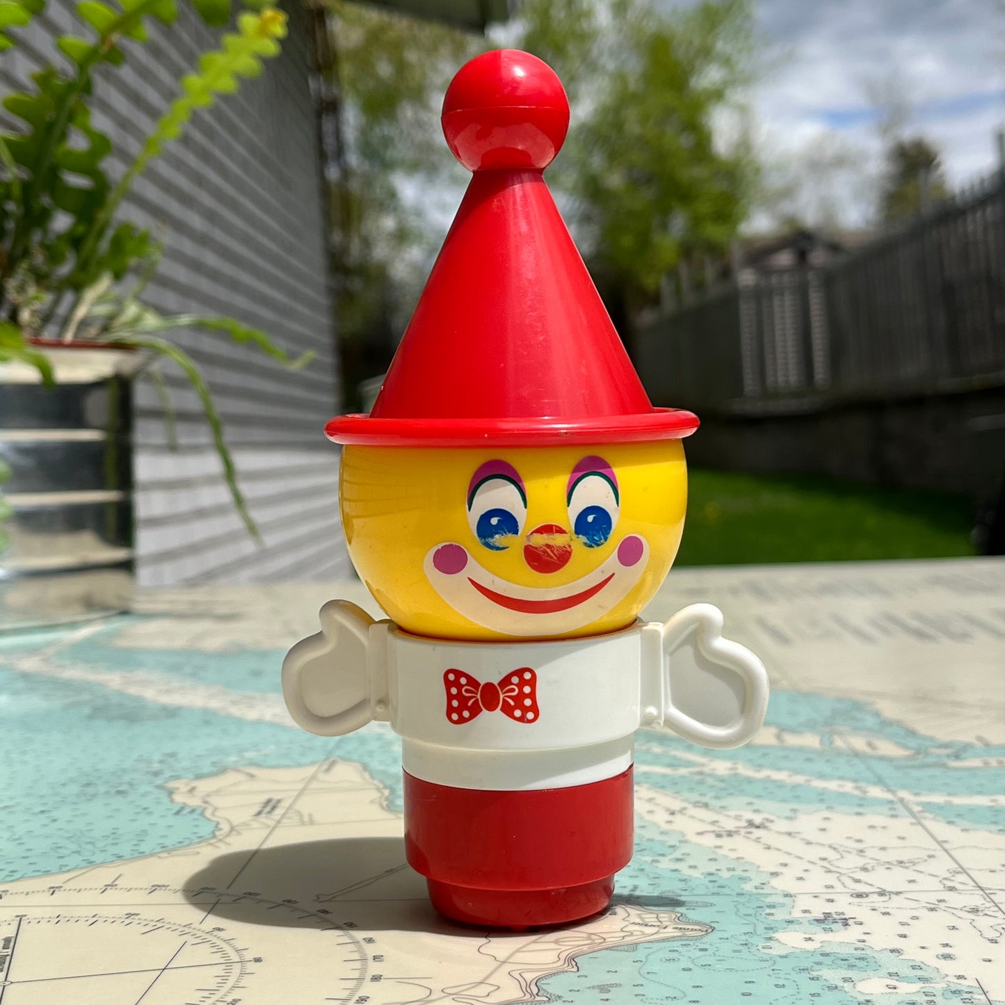 Vintage 90s Clown Noisemaker Toy