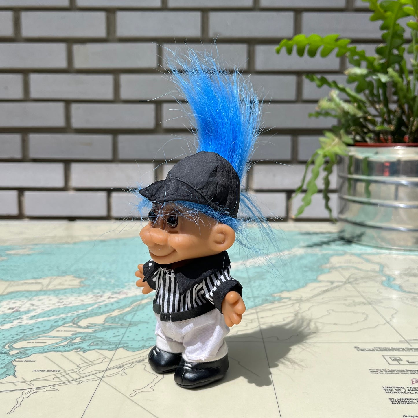 Vintage 90s Russ Referee / Umpire Troll Doll