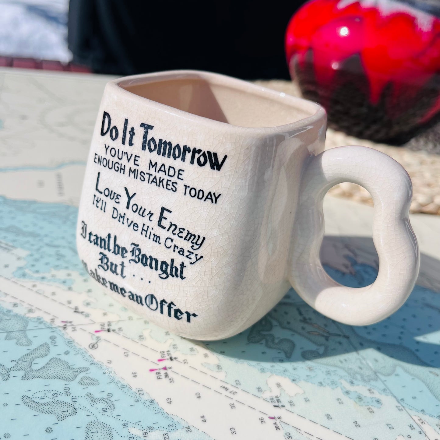 Vintage 70s Plan Ahead Graphic Mug