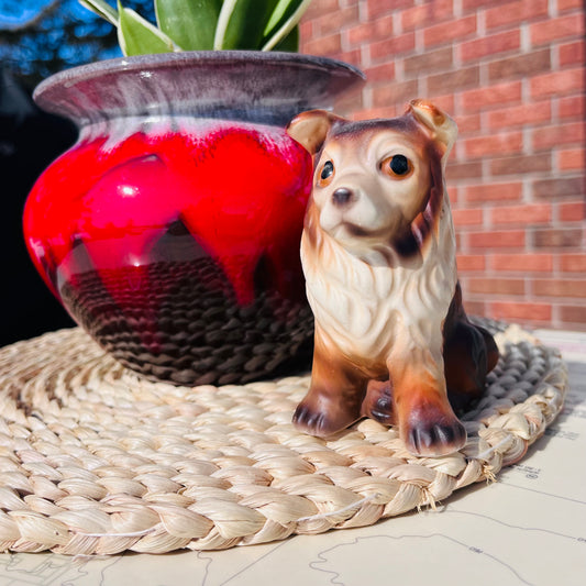 Vintage Ceramic Collie Made in Japan