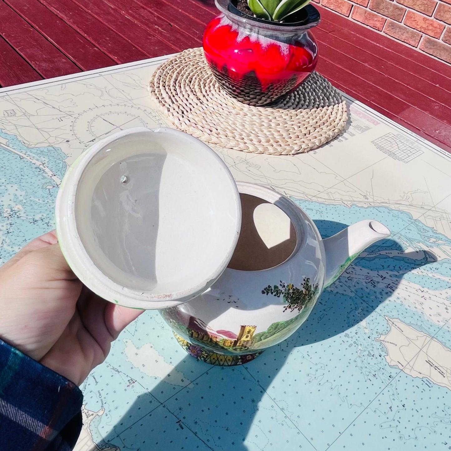 Vintage Sadler The Abbey Falls Teapot