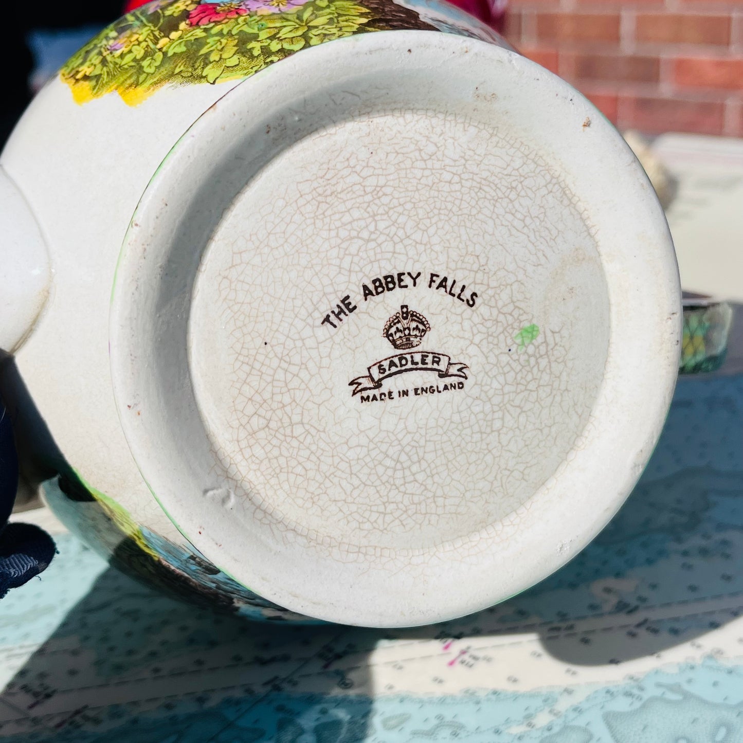 Vintage Sadler The Abbey Falls Teapot