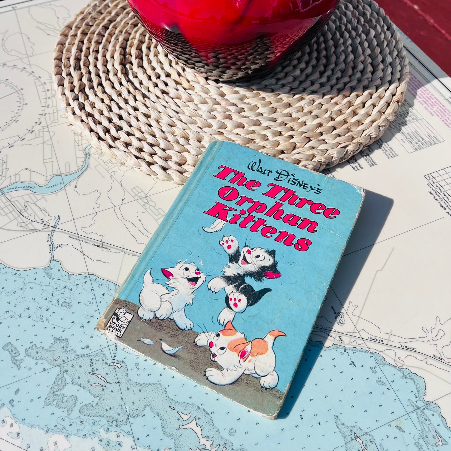 Vintage '50s Walt Disney The Three Orphan Kittens Hardcover Book