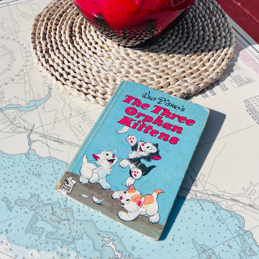 Vintage '50s Walt Disney The Three Orphan Kittens Hardcover Book