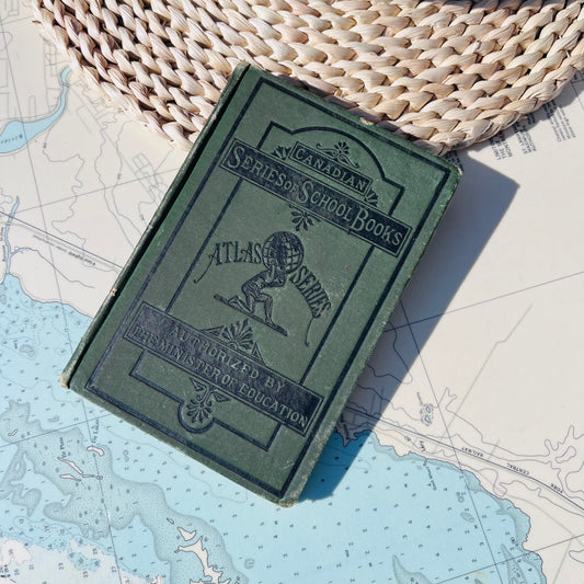 Antique 1868 Canadian Series of School Books Atlas Book 2