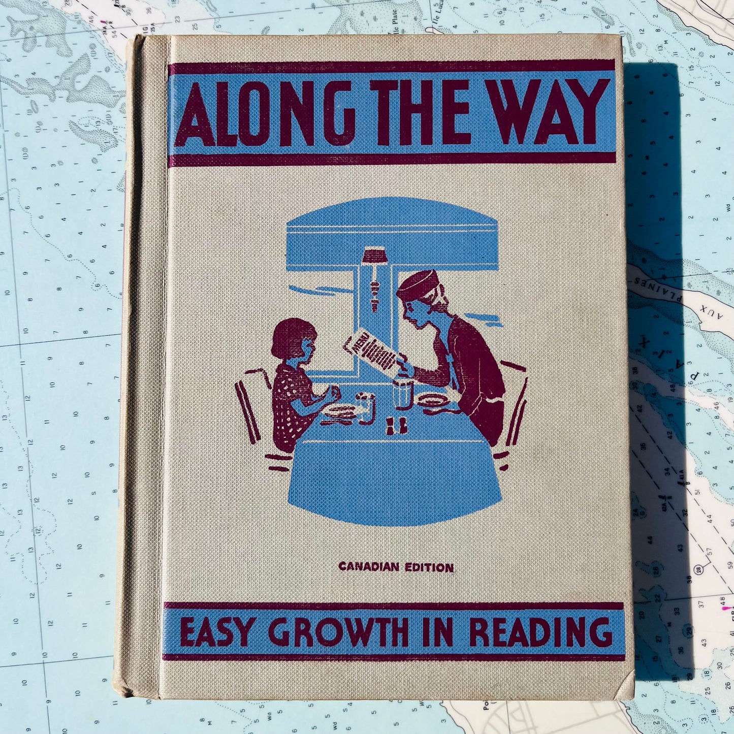 Vintage 50s Along the Way Easy Growth in Reading Hardcover Book