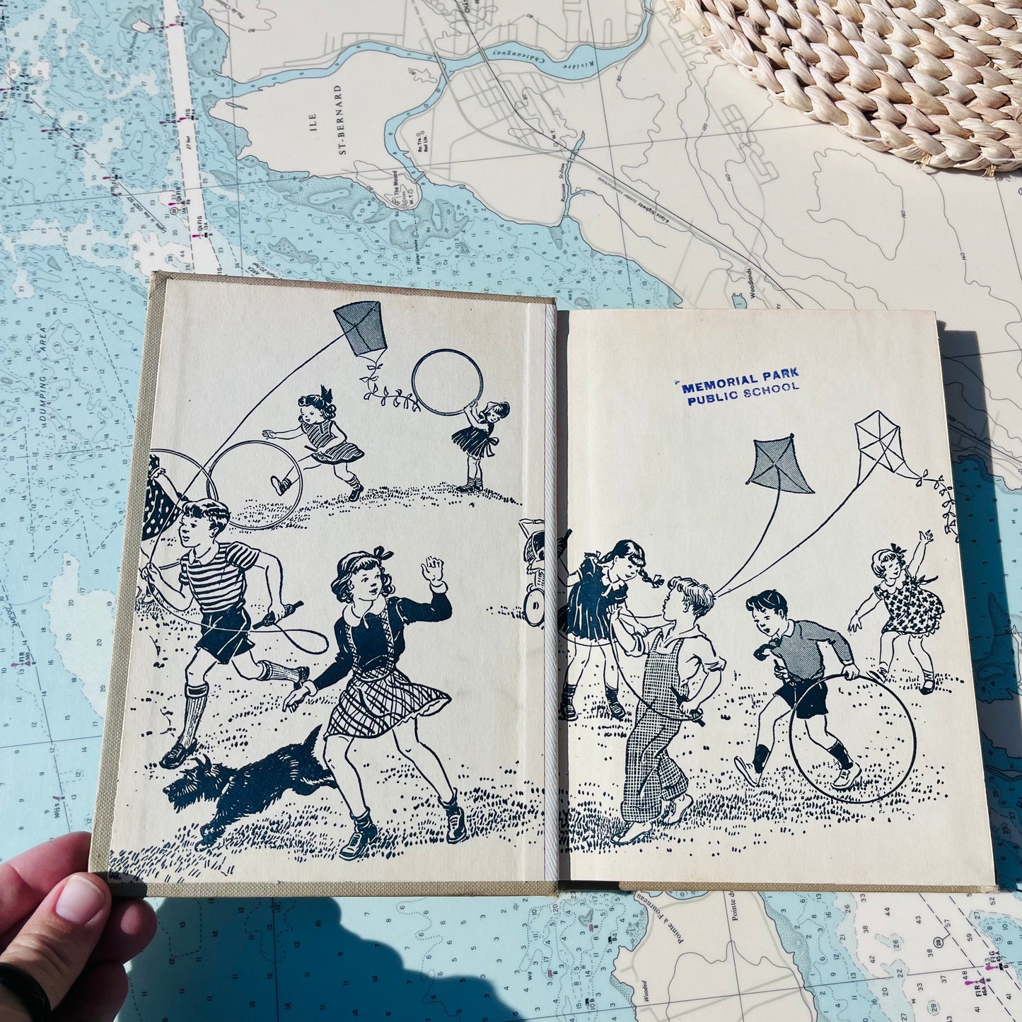 Vintage 50s Along the Way Easy Growth in Reading Hardcover Book