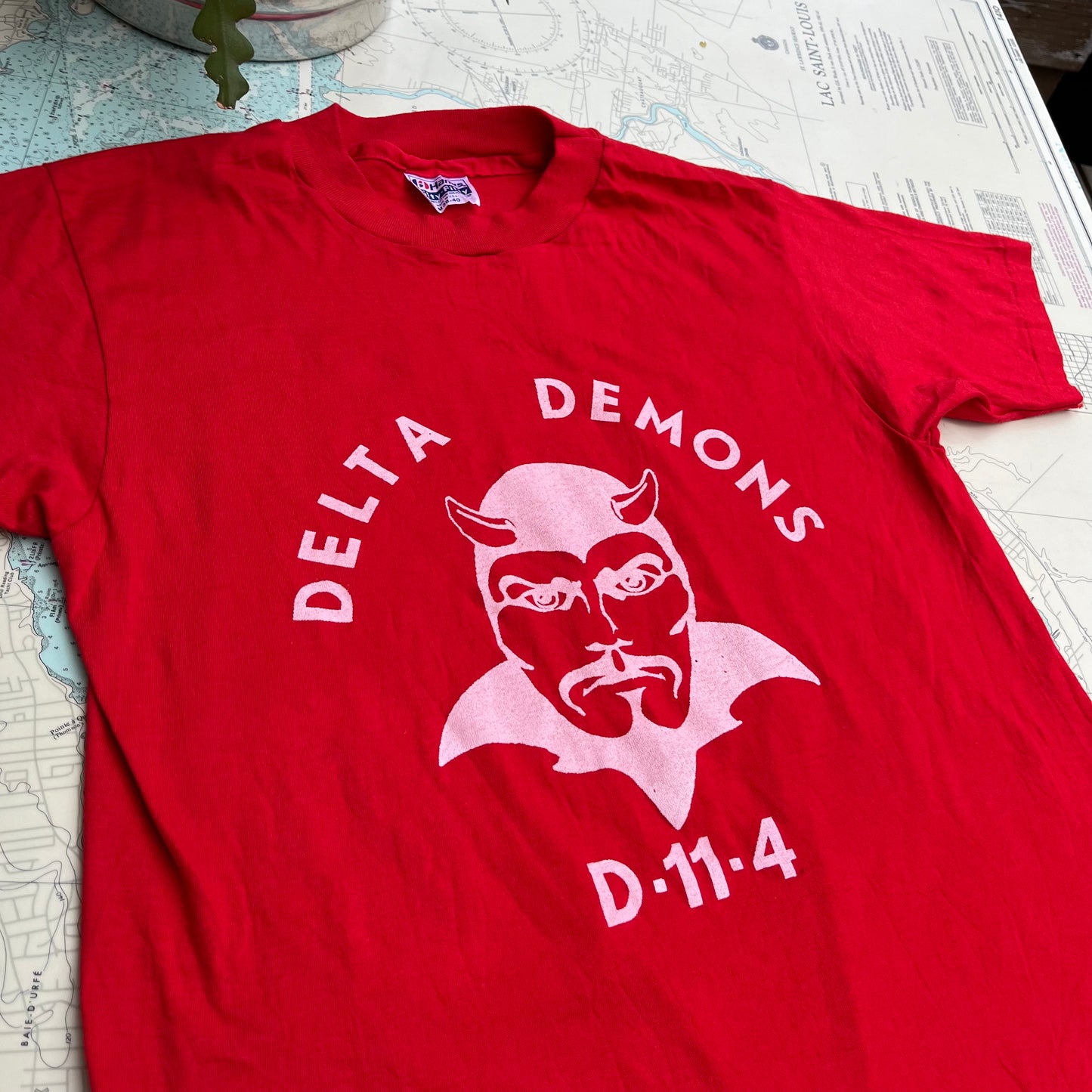 Vintage Delta Demons Silkscreened Single Stitch Tee