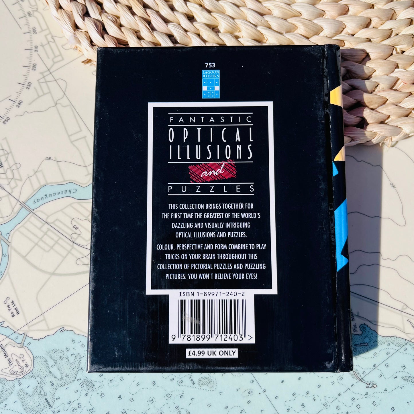 Vintage 1996 Fantastic Optical Illusions and Puzzles Hardcover Book