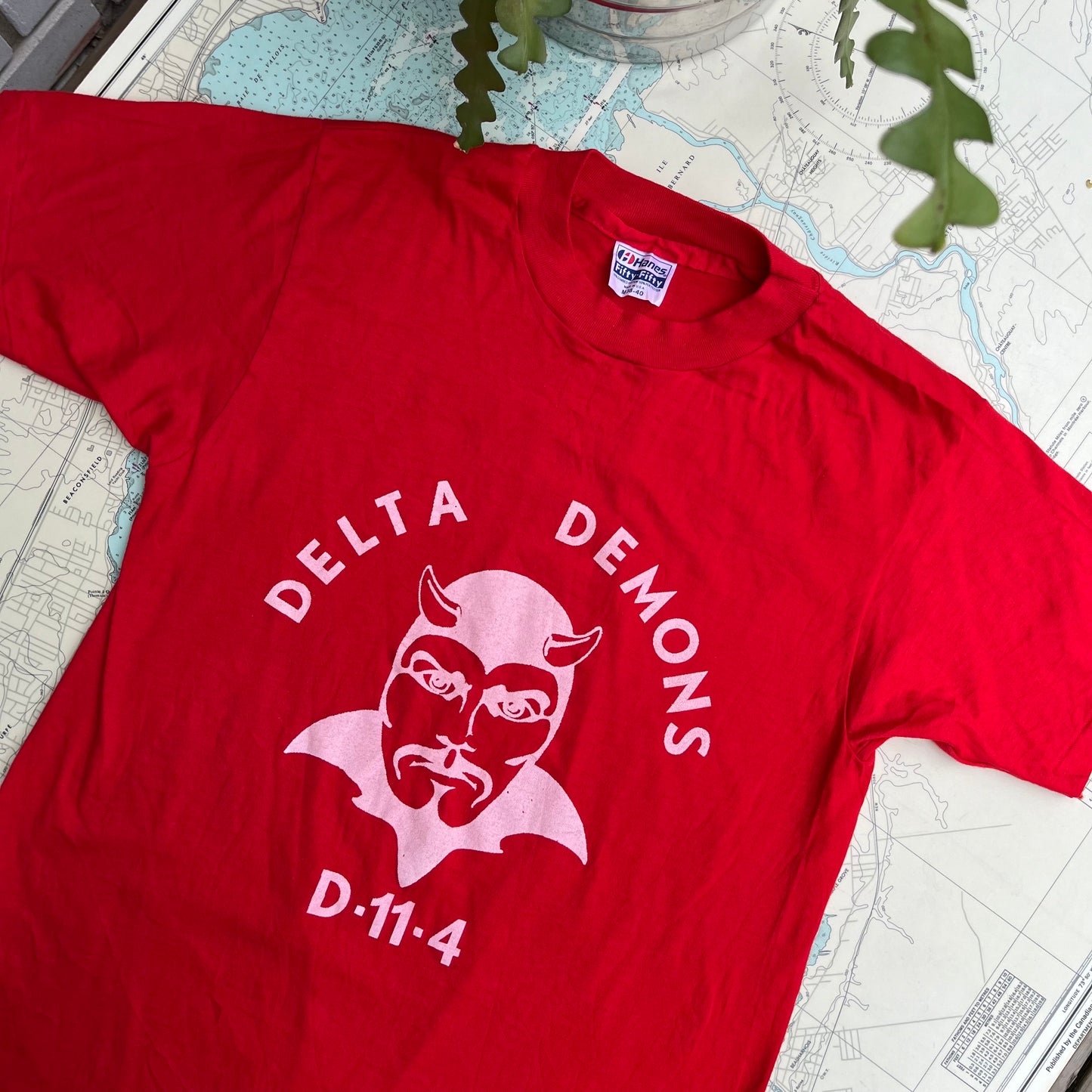 Vintage Delta Demons Silkscreened Single Stitch Tee