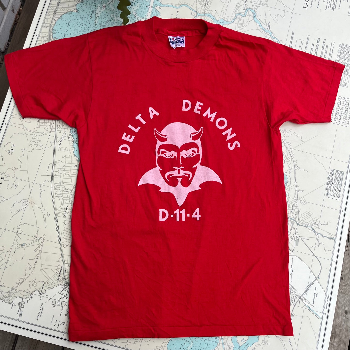 Vintage Delta Demons Silkscreened Single Stitch Tee