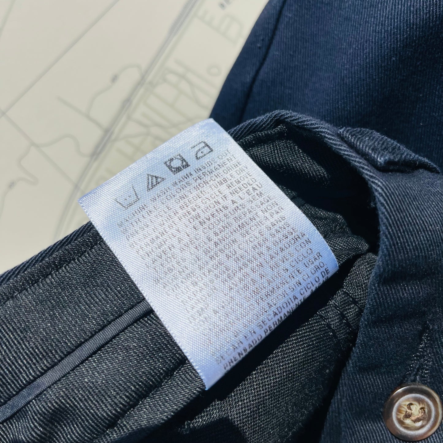 Lee Premium 2-Ply No Iron Black Straight Leg Pants