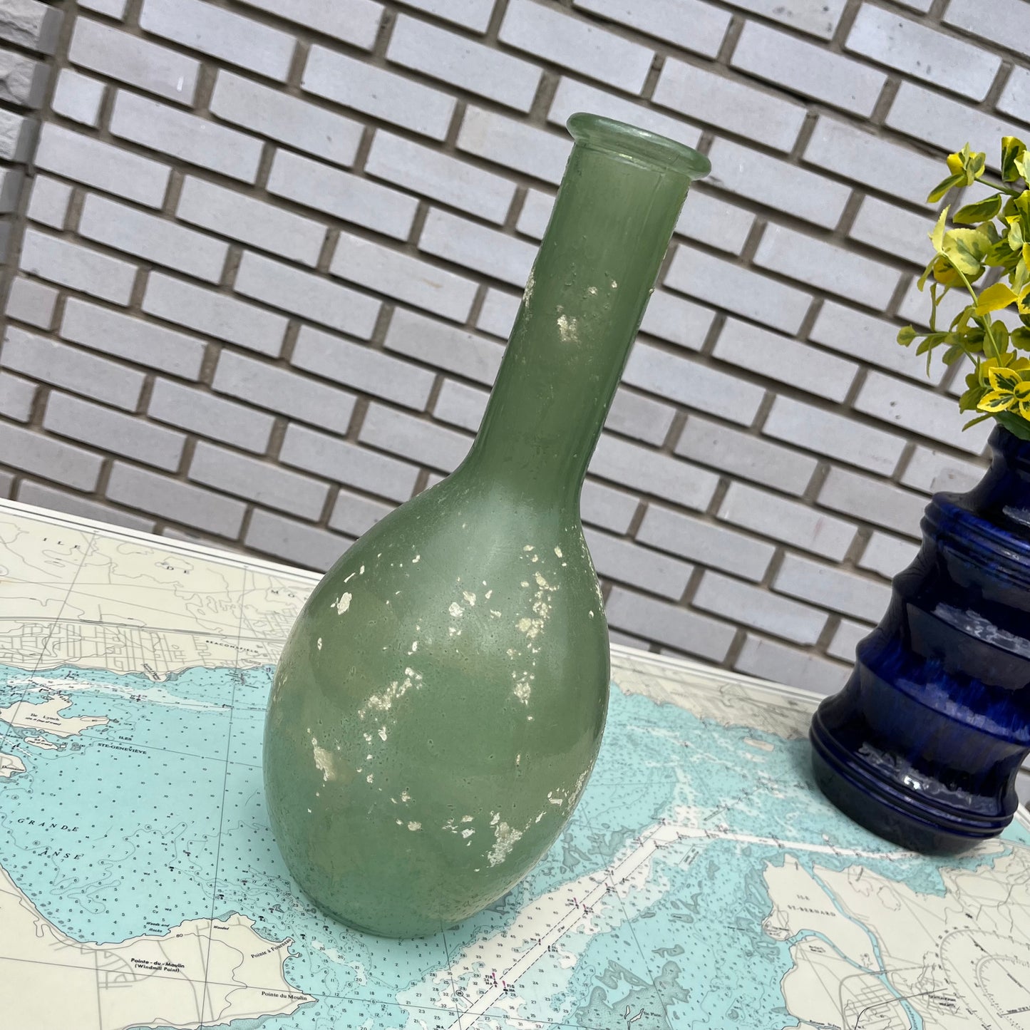 Oversized Recycled Glass Bottle