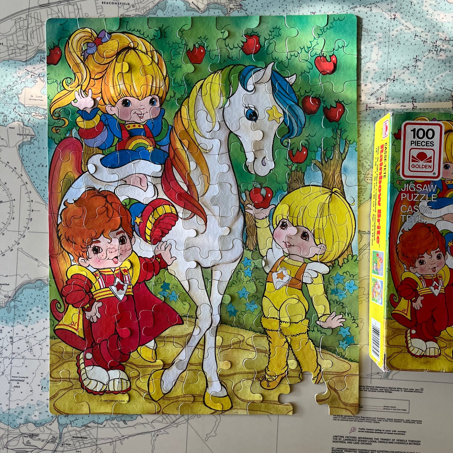 Vintage 1983 Rainbow Brite Hallmark Jigsaw Puzzle