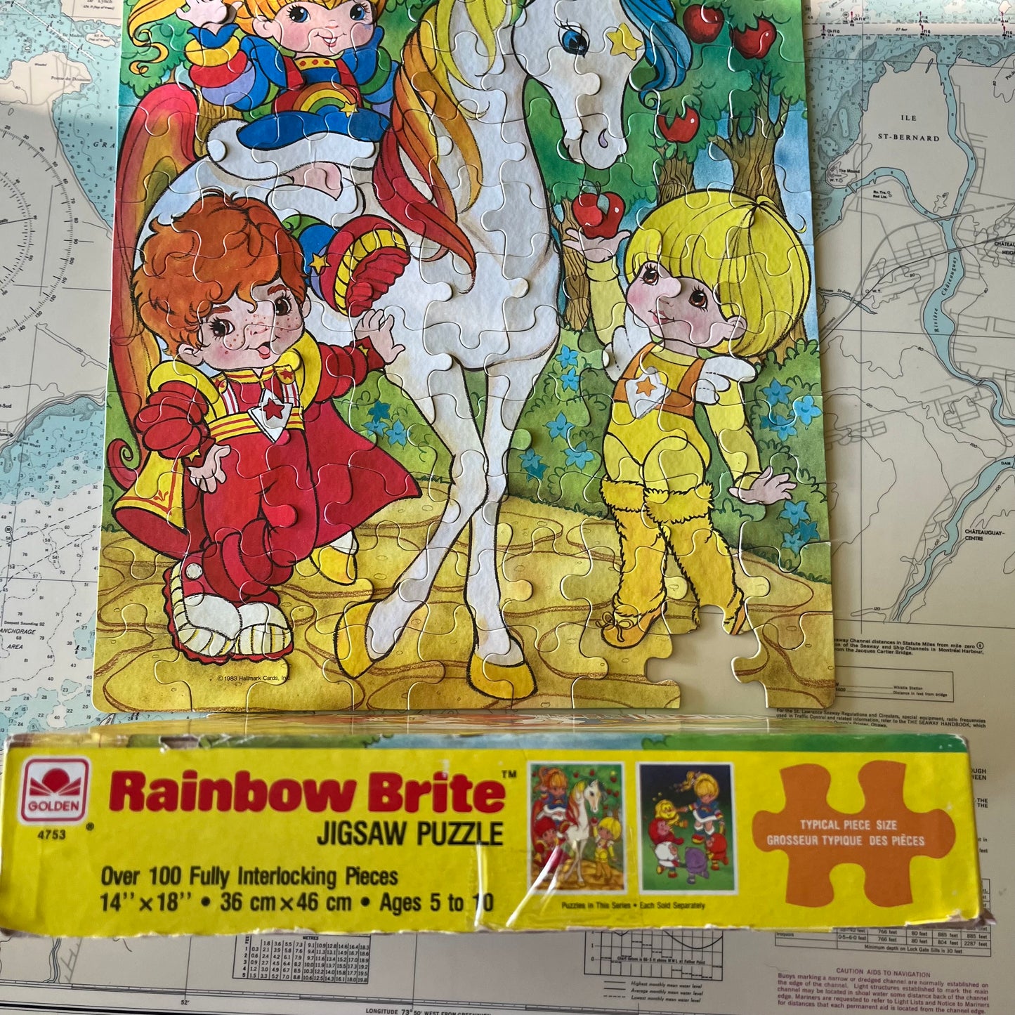 Vintage 1983 Rainbow Brite Hallmark Jigsaw Puzzle