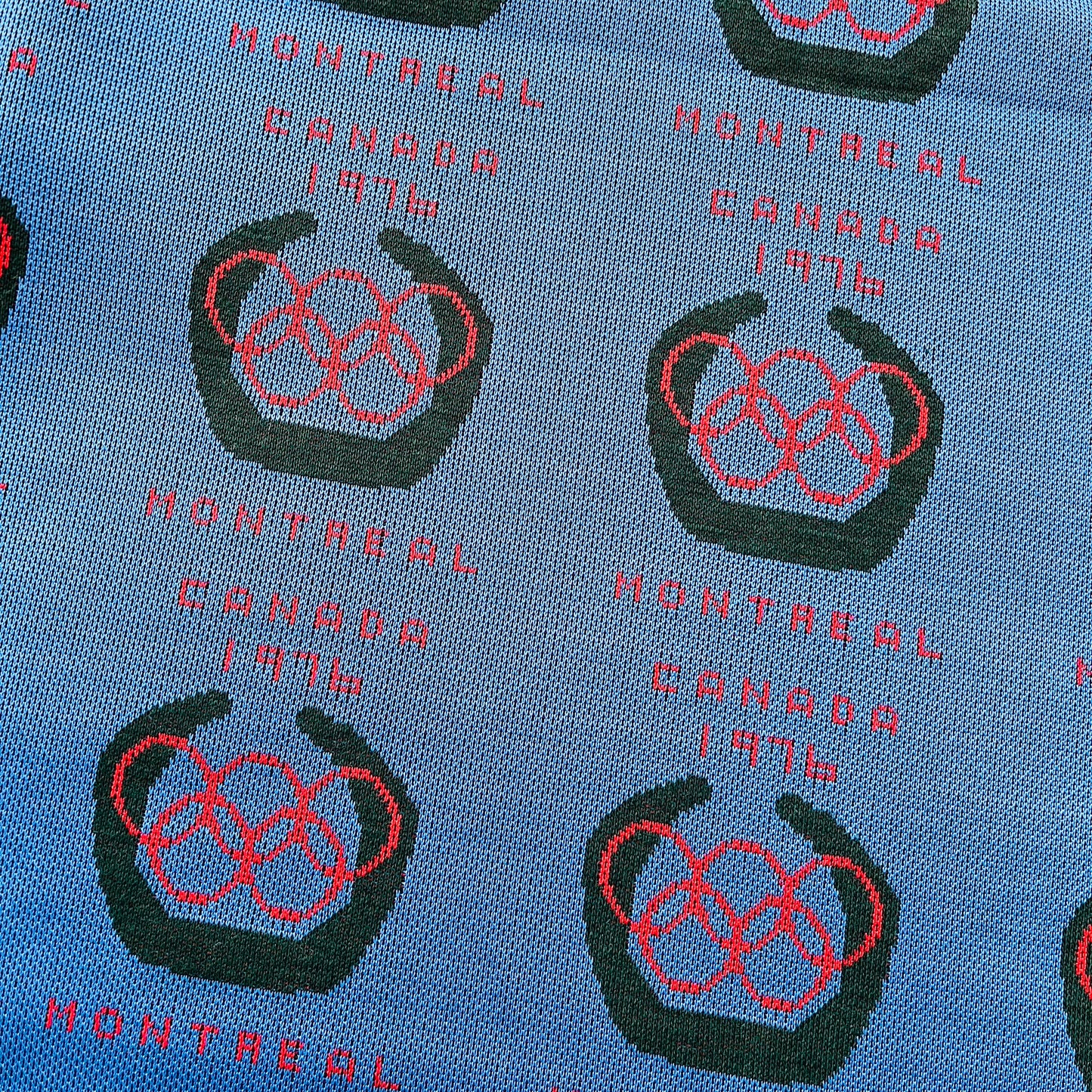 Vintage 1976 Montreal Olympics Knit Fabric