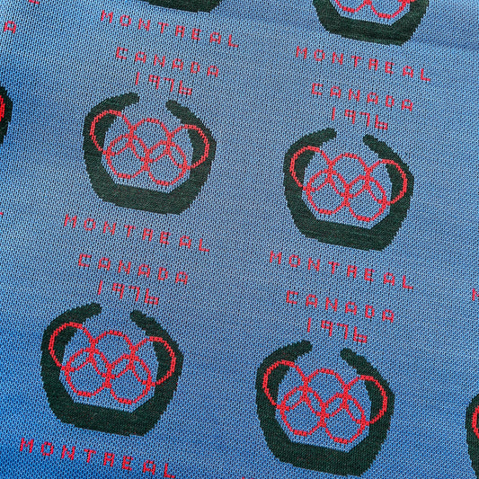 Vintage 1976 Montreal Olympics Knit Fabric
