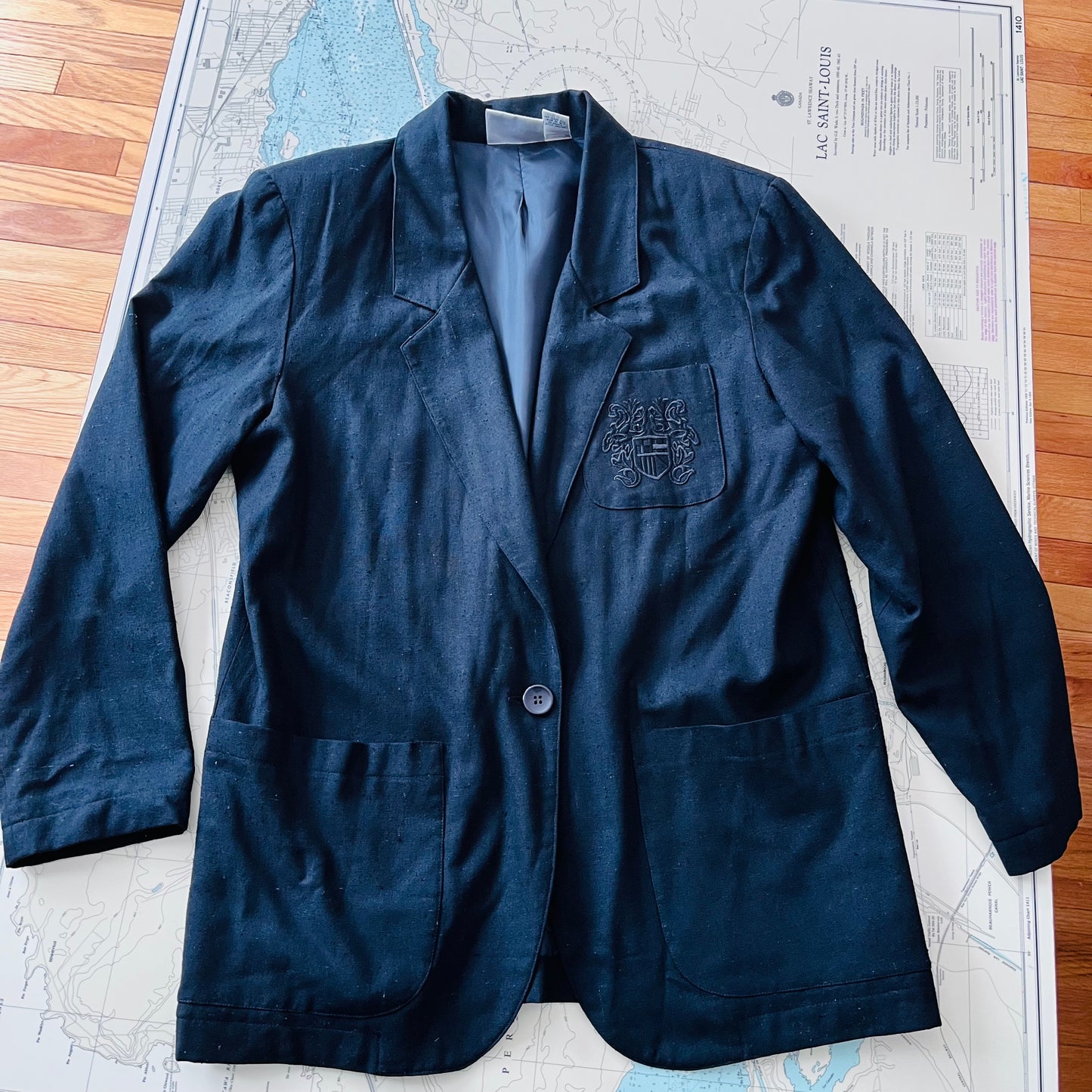 Vintage Options by Worthington Crested Silk Blazer