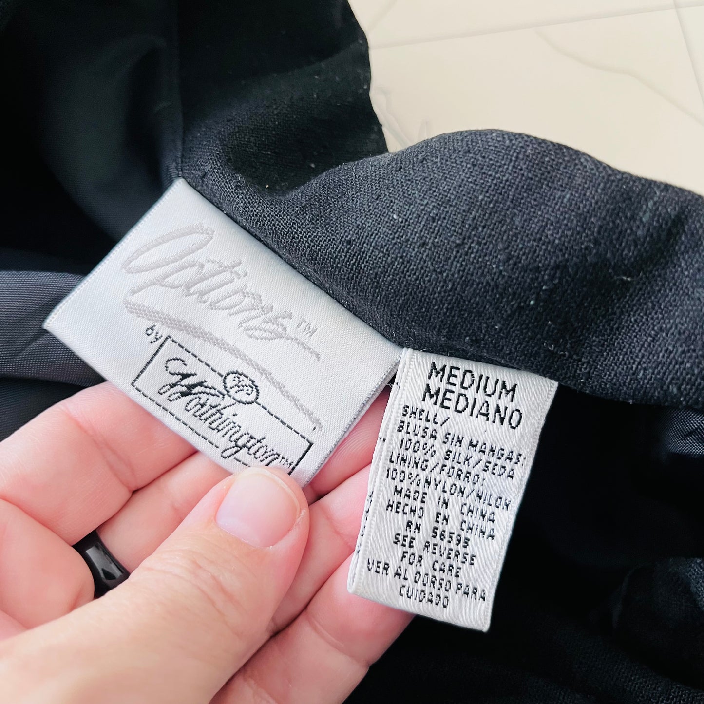 Vintage Options by Worthington Crested Silk Blazer