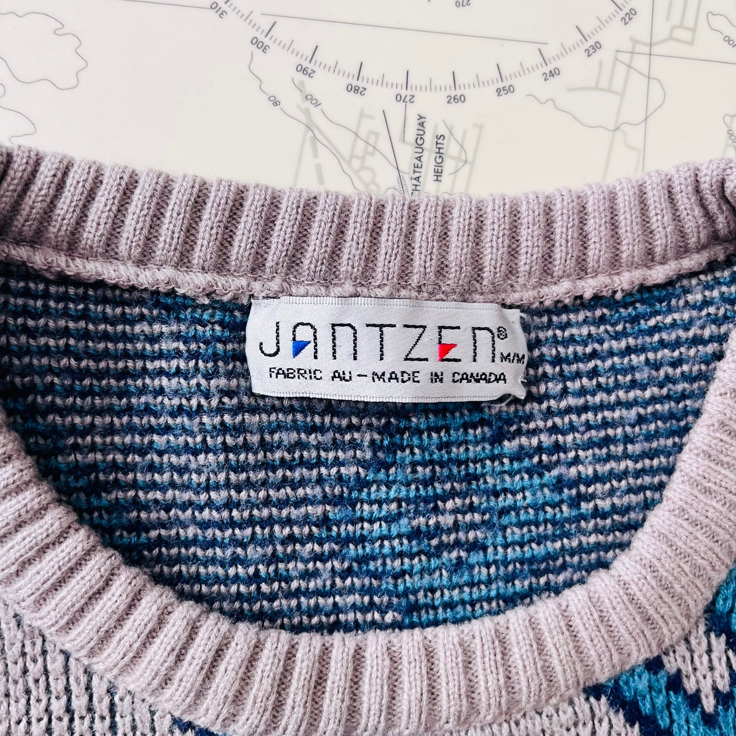 Vintage Jantzen Diamond Knit Sweater
