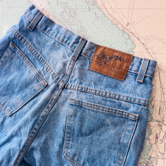 Vintage 90s Santa Barbara Cutoff Jean Shorts