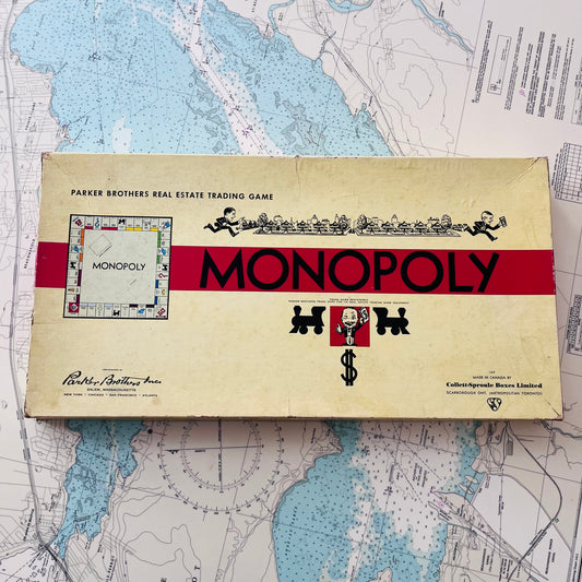 Vintage Mid Century Monopoly Parker Brothers Board Game