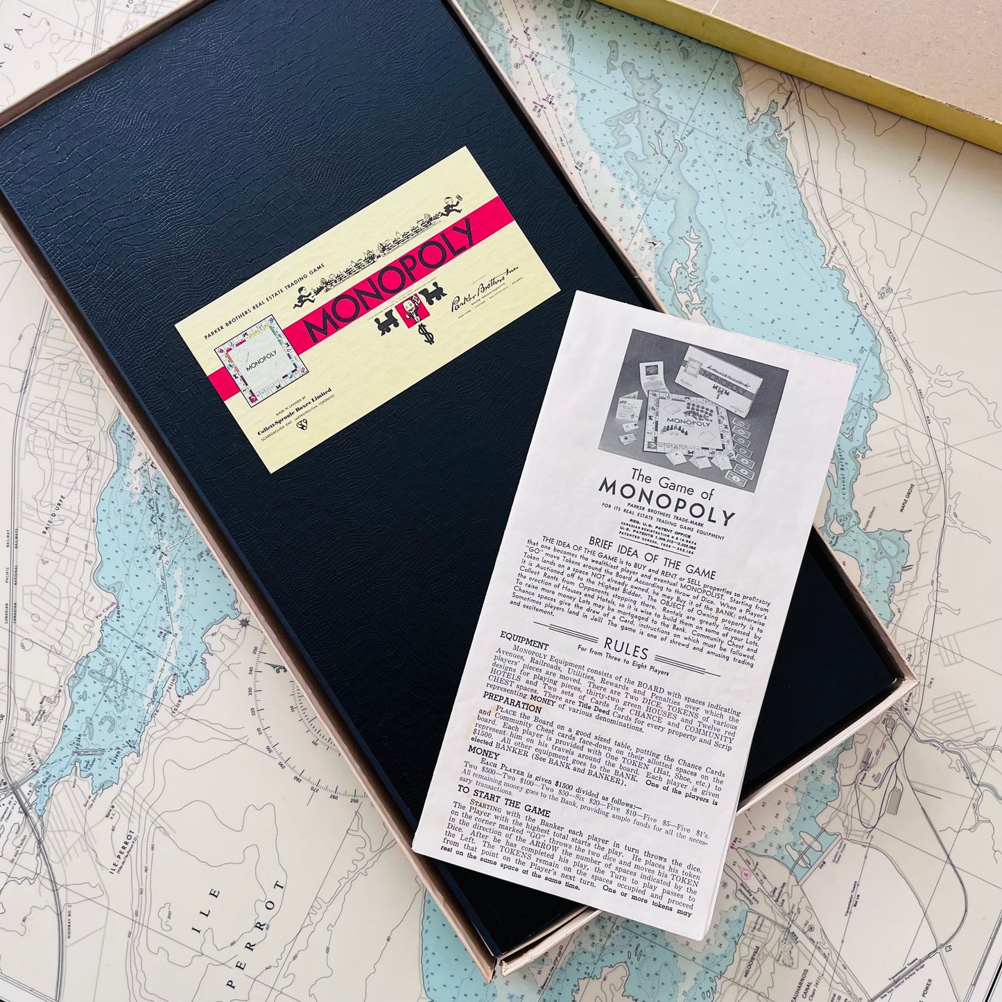 Vintage Mid Century Monopoly Parker Brothers Board Game