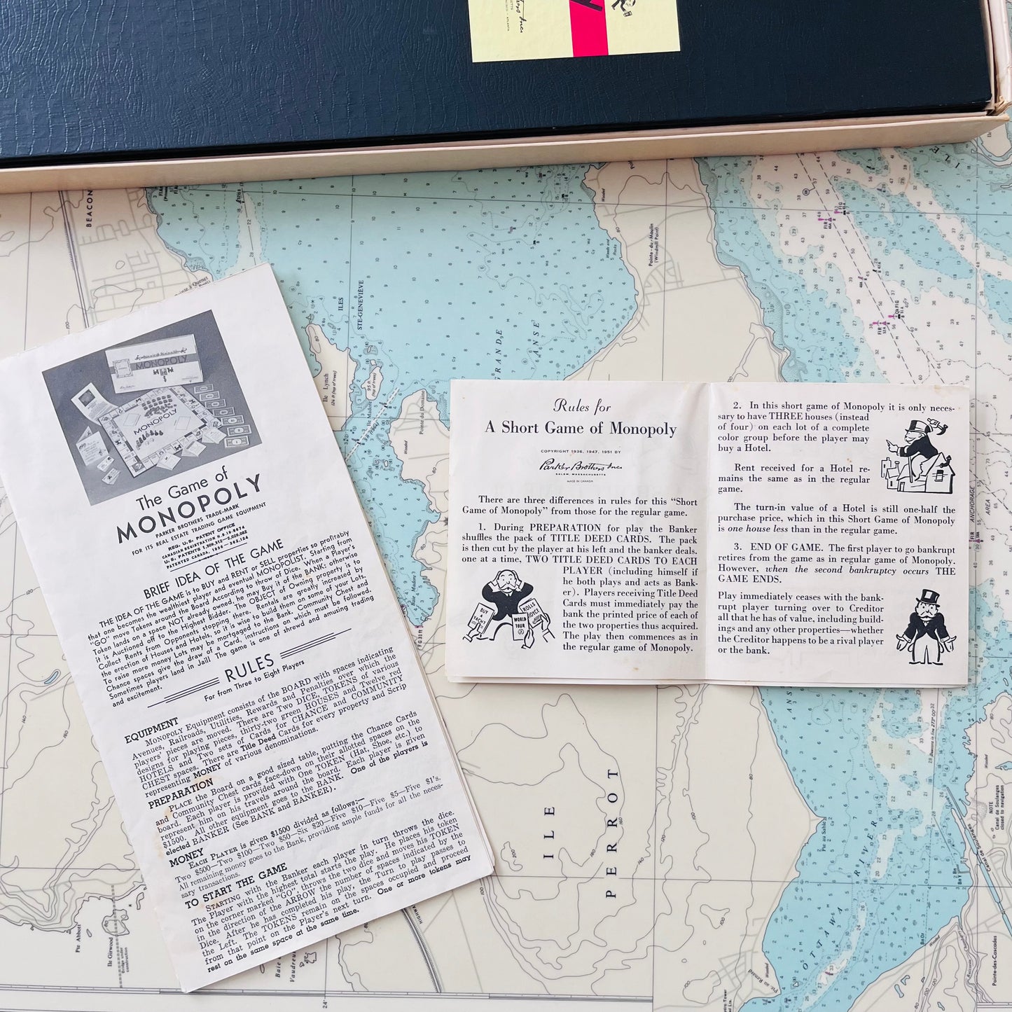 Vintage Mid Century Monopoly Parker Brothers Board Game