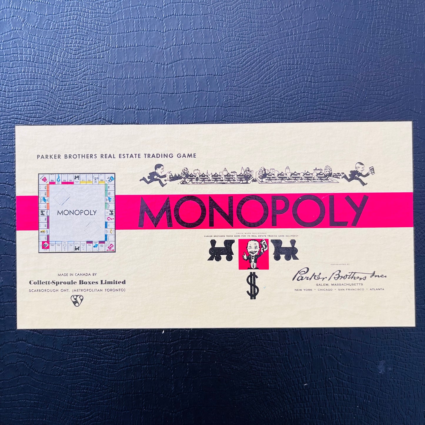 Vintage Mid Century Monopoly Parker Brothers Board Game
