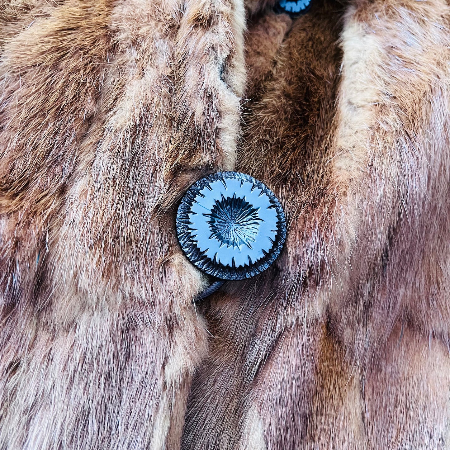 Vintage Red Fox Fur Jacket