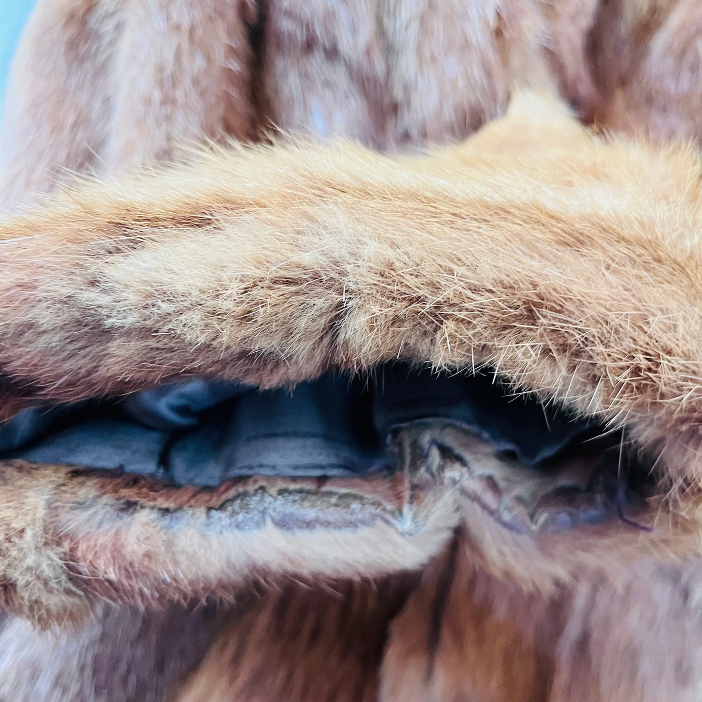 Vintage Red Fox Fur Jacket