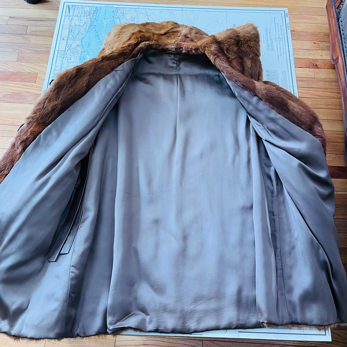 Vintage Red Fox Fur Jacket