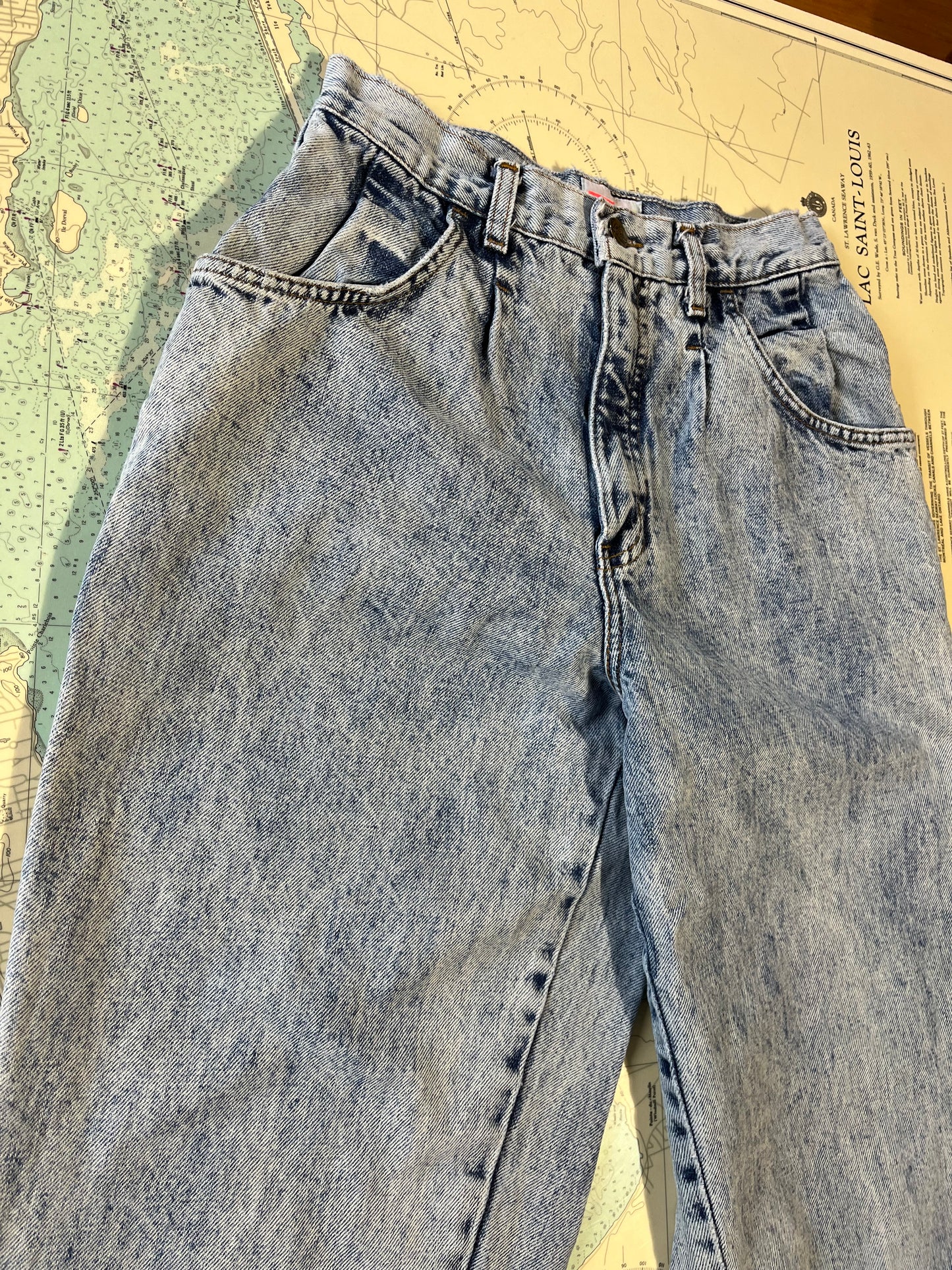 Vintage 80s La Griffe Acid Wash High Rise Jeans
