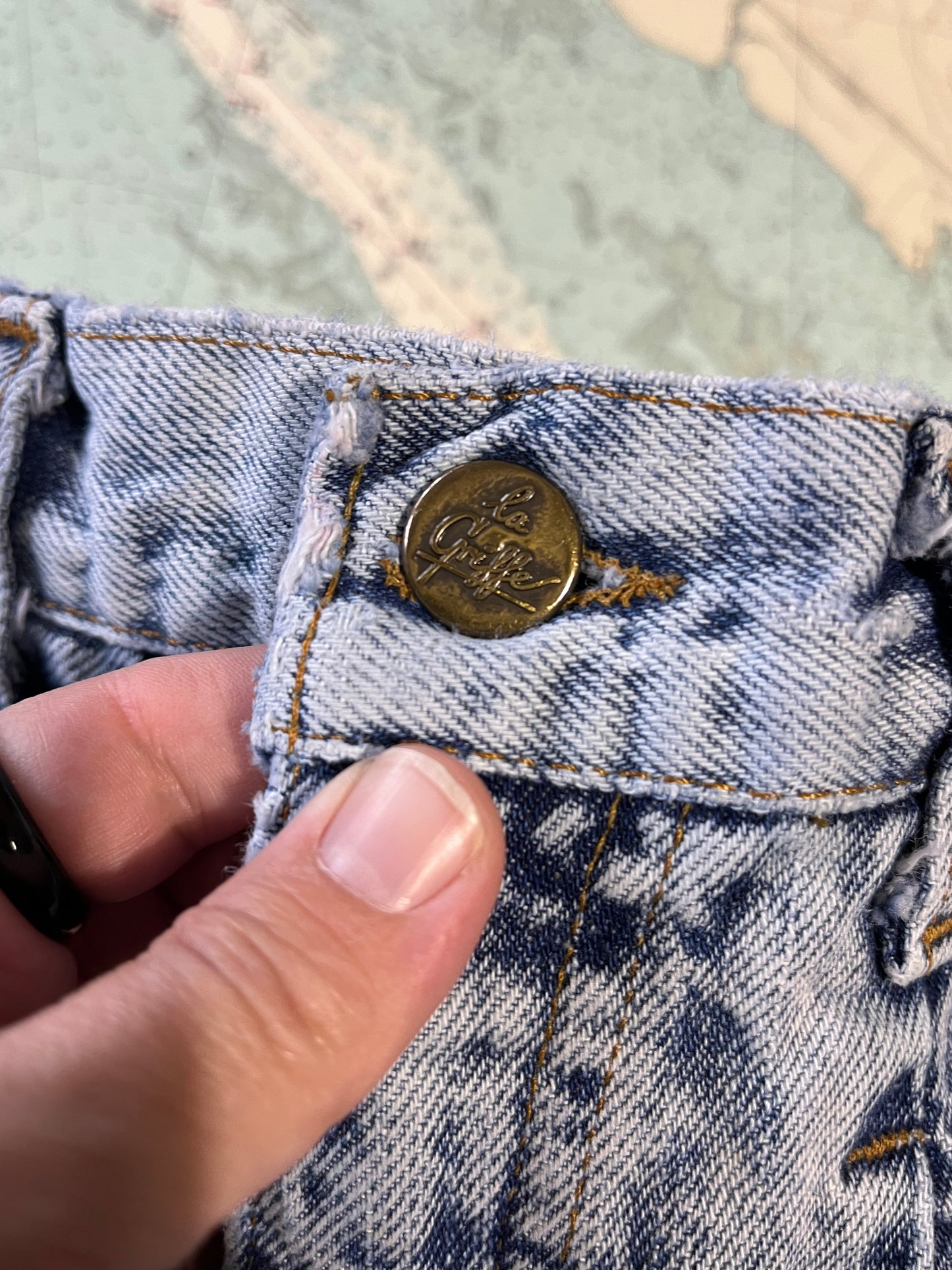 Vintage 80s La Griffe Acid Wash High Rise Jeans