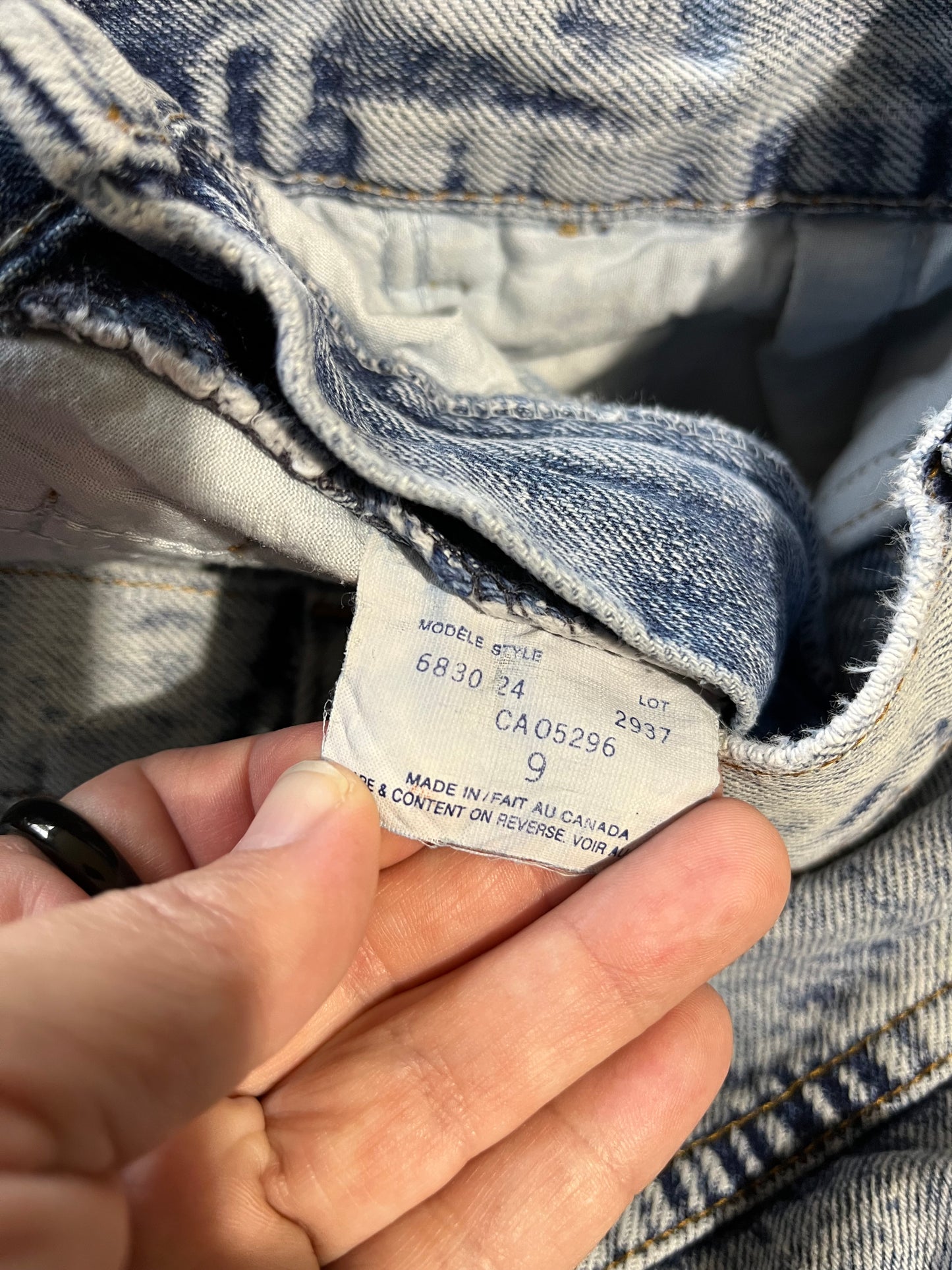 Vintage 80s La Griffe Acid Wash High Rise Jeans