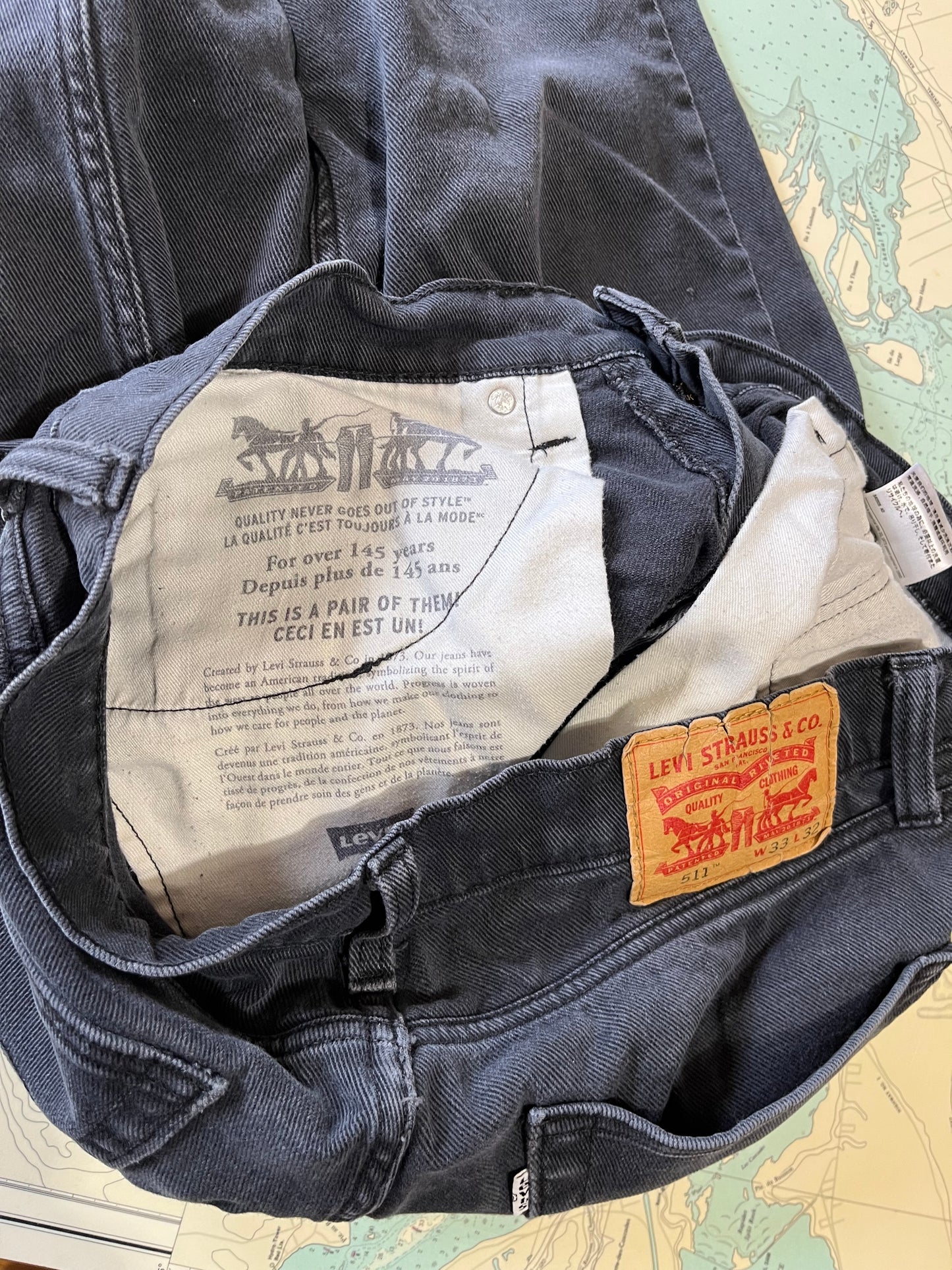 Vintage Levi's 511 White Tab 33 x 32