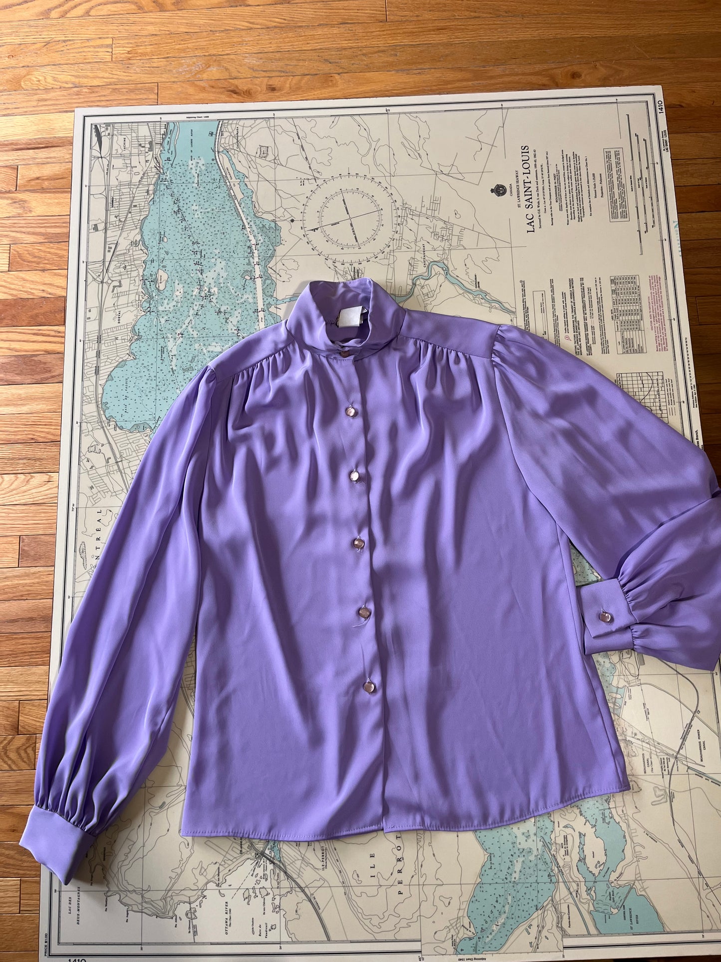 Vintage Pastel Purple Elite Blouse