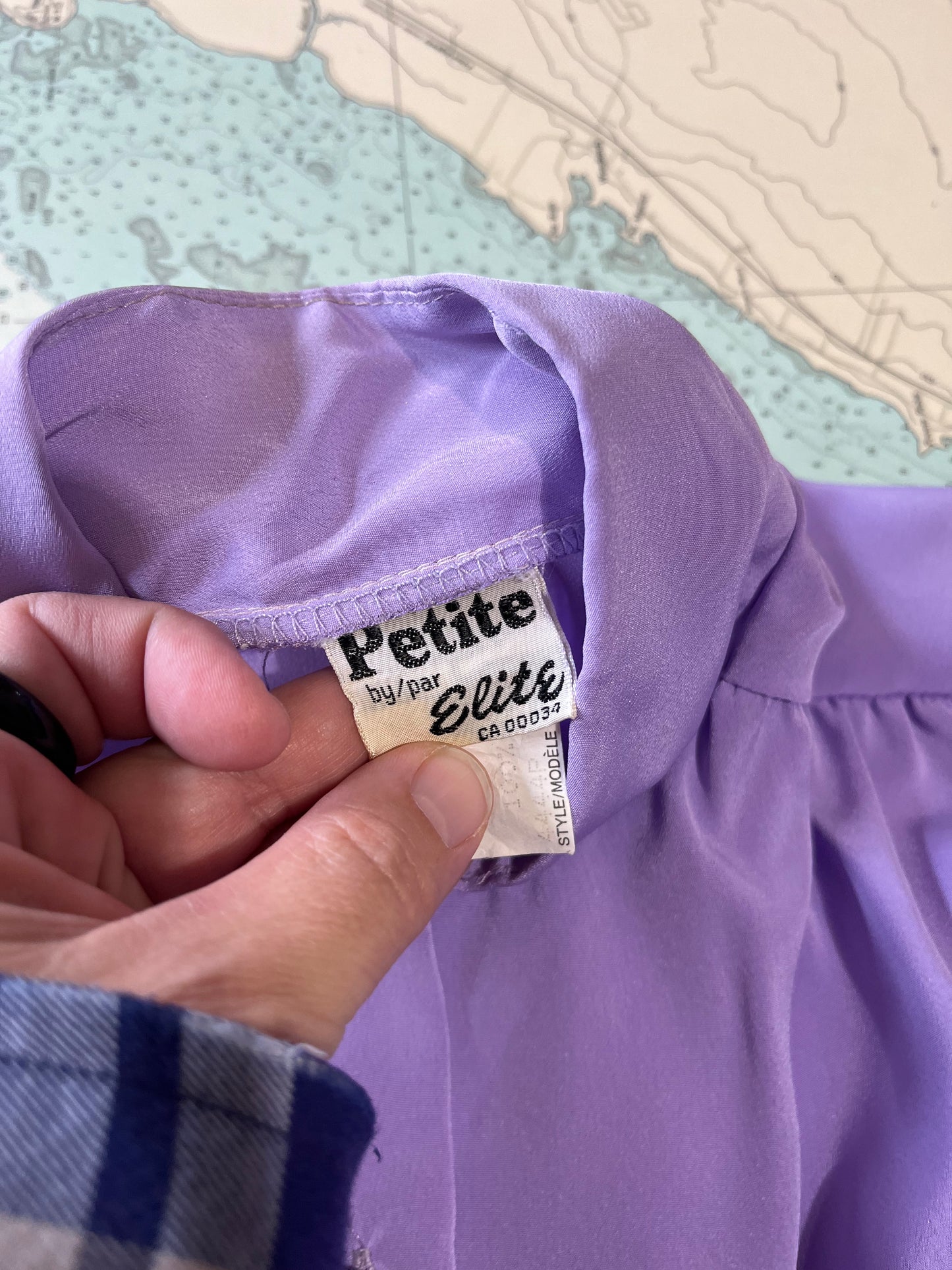 Vintage Pastel Purple Elite Blouse